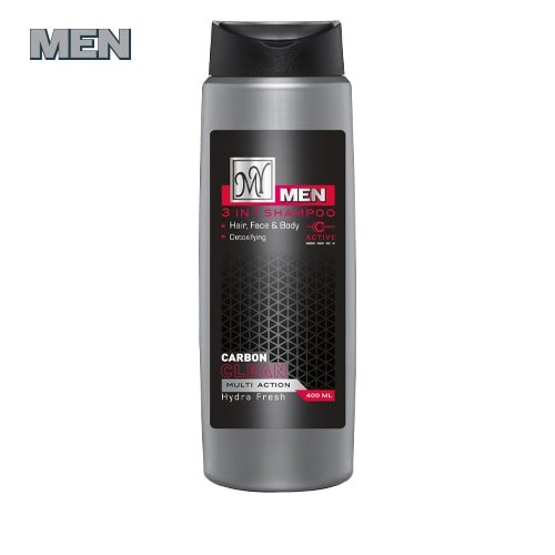 شامپو سر، صورت و بدن کربن کلین مردانه مای من - My Shampoo Carbon Clean 400ml